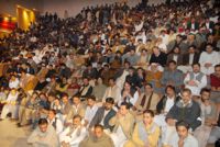 Fans defy the Taliban to attend a music concert at Nishtar Hall in Peshawar.  Credit:Ashfaq Yusufzai/IPS.