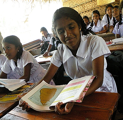 At a makeshift school in northern Sri Lanka. / Credit:Feizal Samath/IPS