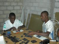ENERSA workers  making photovoltaic cells / Credit:Courtesy of Richard J. Komp