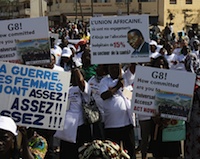 Marchers at the opening of the World Social Forum in Dakar. / Credit: Abdullah Vawda/IPS