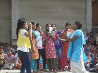 Women sing in Kathmandu to demand a better constitution. - Sudeshna Sarkar/IPS