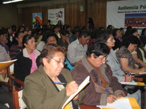 Participants at the hearing in Cuzco. / Credit:Mariela Jara /IPS