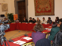 Robert Dijksterhuis, Jac SM Kee, Monia Azzalini,Paula Fray, Thenjiwe Mtintso and Laila Al-Shaik. / Credit:Miren Gutierrez/IPS