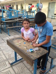 School turned into refugee camp in Erbil, September 2014. Credit: Annabell Van den Berghe/IPS
