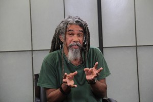 Award-winning St. Lucian poet Kendel Hippolyte says human beings would treat the environment differently if they see the Earth as their "mother". Credit: Kenton X. Chance/IPS