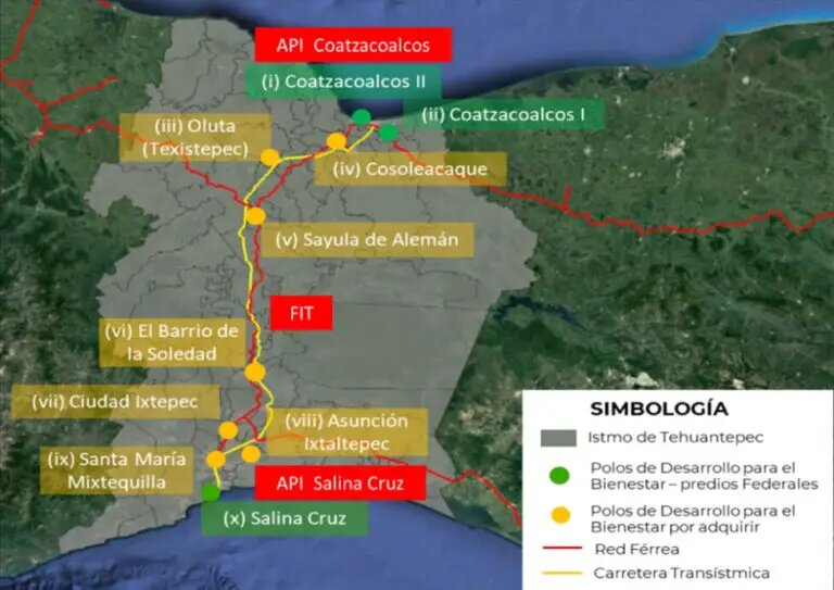 The Interoceanic Corridor seeks to connect both coasts of Mexico, the Pacific and the Atlantic, through highways and a refurbished railway, to promote industrial development in the south-southeast of the country and foment exports. CREDIT: Fonadin