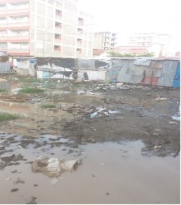 Stagnant water in one of Nairobi’s residential areas. Credit: [...] <a class=