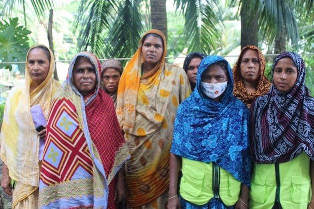 Bangladeshi women cooperative farmers underwent training and support on climate-tolerant agricultural practices, which helped them cope with the adverse consequences of extreme weather events in the coastal regions. Credit: Rafiqul Islam/IPS