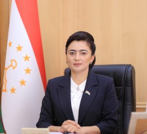 Mavsuma M. Muini, deputy chairperson of the Majlisi Namoyandagon Majlisi Oli (Parliament) of the Republic of Tajikistan.