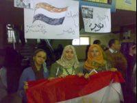 Alcune manifestanti nella 