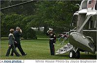 George e Laura Bush partono per il G8 in Germania 